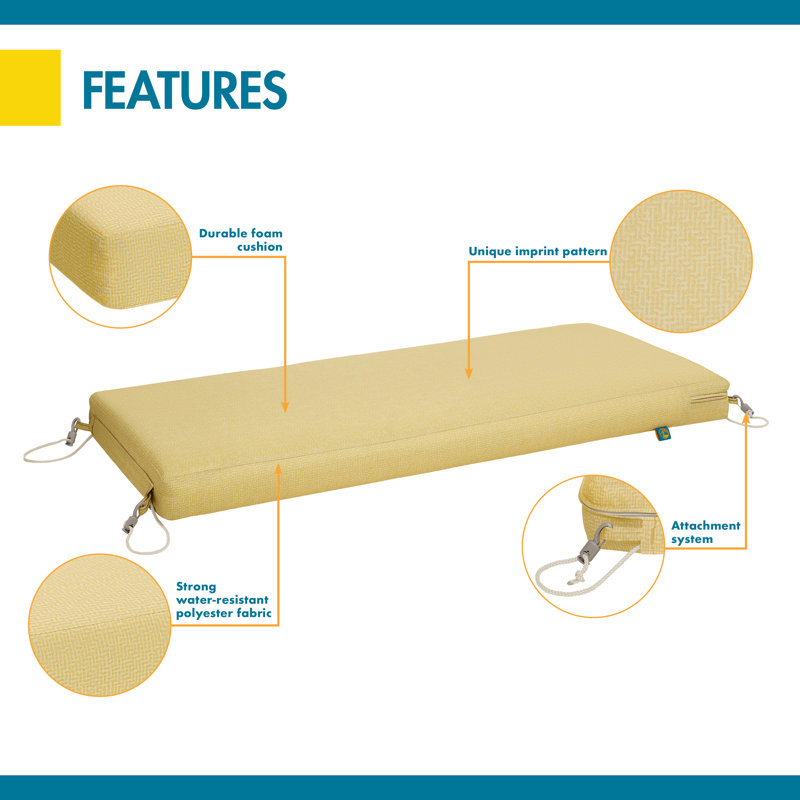 Duck Covers Patio Bench Cushion & Reviews Wayfair